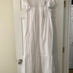 Target Who What Wear White Flutter Sleeve Sundress